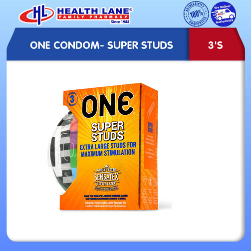 ONE CONDOM- SUPER STUDS (3'S)